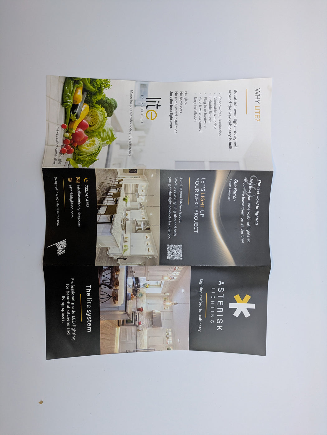 Brochures (25) with brochure holder